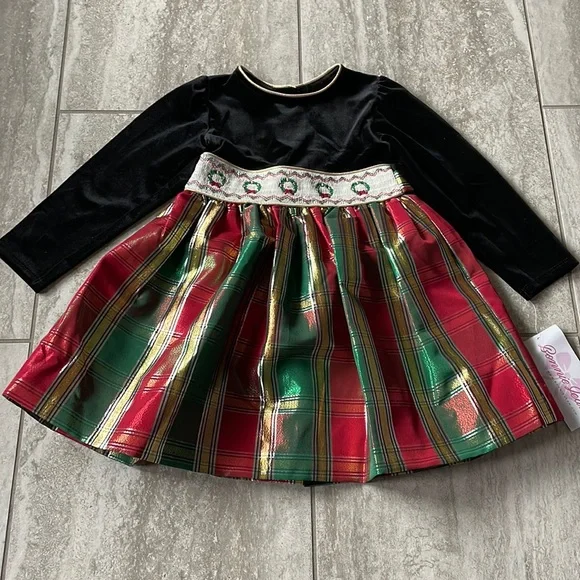 chinese dress ladies Cleo Smocked Dress 3-6M / DarkSlateGray main image 1
